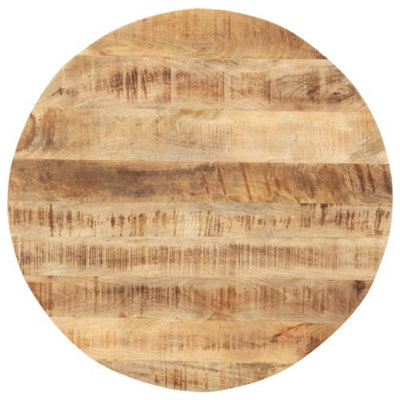 Berkfield Table Top Solid Mango Wood Round 15-16 mm 70 cm