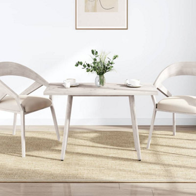 Berkfield Table Top White 100x50x2.5 cm Solid Wood Pine Rectangular
