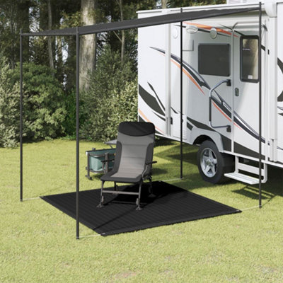 Berkfield Tent Carpet 200x200 cm Black