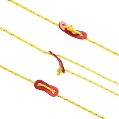 Berkfield Tent Guy Rope with Reflective Strips and Spanners 50 m 4 mm