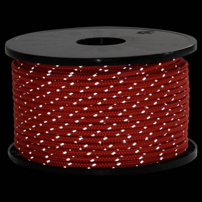 Berkfield Tent Guy Rope with Reflective Strips and Spanners 50 m 5 mm