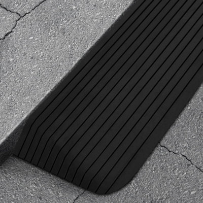 Berkfield Threshold Ramps 2 pcs 110x41x5 cm Rubber