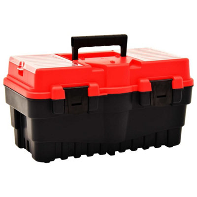 Berkfield Tool Box Plastic 462x256x242 mm Red