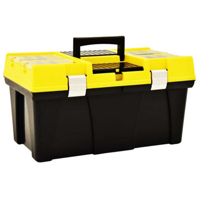 Berkfield Tool Box Plastic 595x337x316 mm Yellow