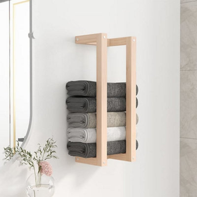 Berkfield Towel Rack 23x18x60 cm Solid Wood Pine Price Comparisons | Compare The Build