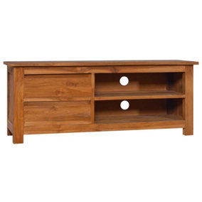 Berkfield TV Cabinet 100x30x40 cm Solid Teak Wood