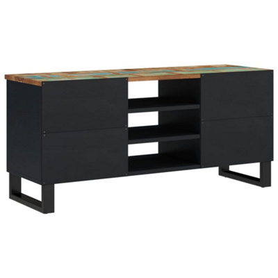 Berkfield TV Cabinet 100x33x46 cm Solid Wood Reclaimed&Engineered Wood