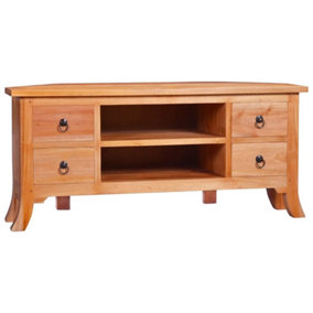 Berkfield TV Cabinet 100x40x45 cm Solid Mahogany Wood
