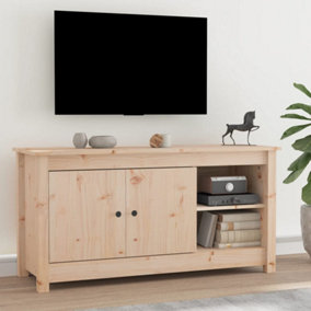 Berkfield TV Cabinet 103x36.5x52 cm Solid Wood Pine
