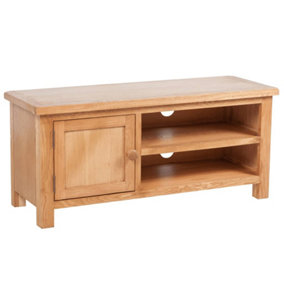 Berkfield TV Cabinet 103x36x46 cm Solid Oak Wood