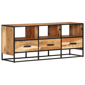 Berkfield TV Cabinet 110x30x45 cm Solid Acacia Wood