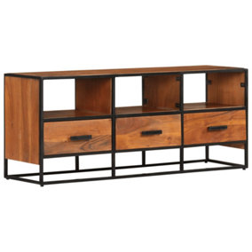 Berkfield TV Cabinet 110x30x45 cm Solid Acacia Wood