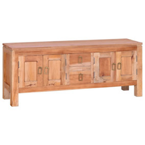 Berkfield TV Cabinet 110x30x45 cm Solid Mahogany Wood