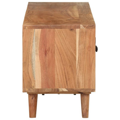 Berkfield TV Cabinet 115x30x39 cm Solid Acacia Wood