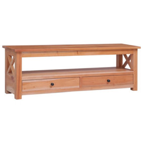Berkfield TV Cabinet 115x30x40 cm Solid Mahogany Wood