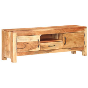 Berkfield TV Cabinet 116x30x40 cm Solid Acacia Wood