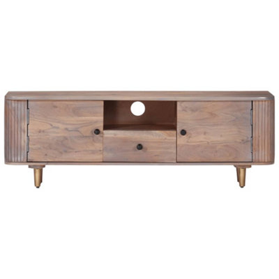 Berkfield TV Cabinet 118x30x40 cm Solid Acacia Wood