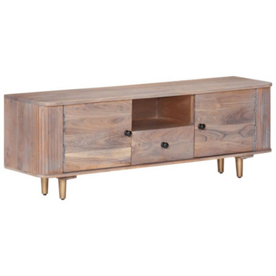 Berkfield TV Cabinet 118x30x40 cm Solid Acacia Wood