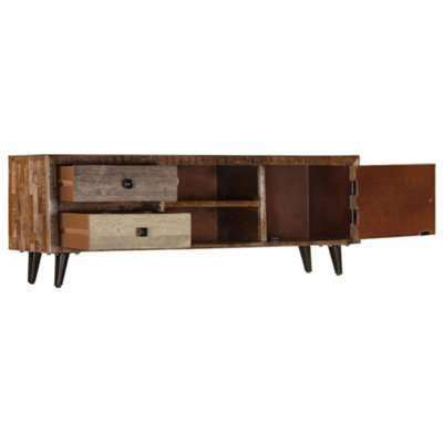 Berkfield TV Cabinet 118x30x40 cm Solid Mango Wood