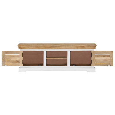 Berkfield TV Cabinet 118x30x40 cm Solid Mango Wood