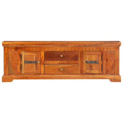 Berkfield TV Cabinet 119x30x40 cm Solid Acacia Wood