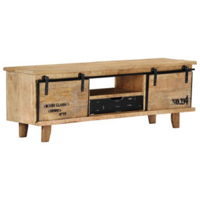Berkfield TV Cabinet 120x30x40 cm Solid Mango Wood