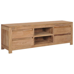 Berkfield TV Cabinet 120x30x40 cm Solid Teak Wood