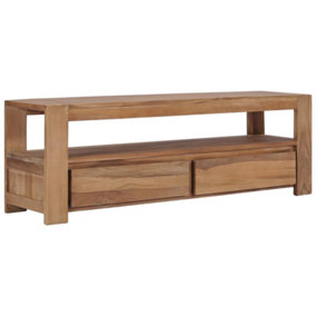 Berkfield TV Cabinet 120x30x40 cm Solid Teak Wood