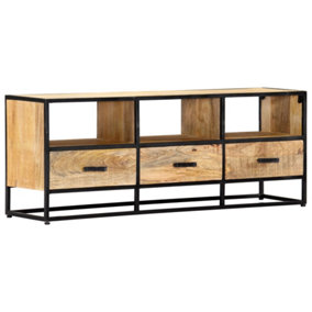 Berkfield TV Cabinet 120x30x45 cm Solid Mango Wood