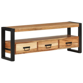 Berkfield TV Cabinet 120x30x45 cm Solid Wood Acacia