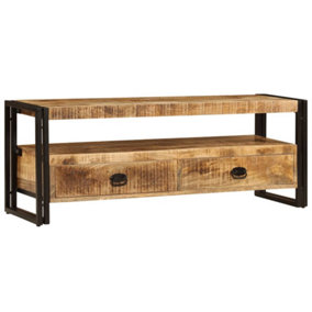 Berkfield TV Cabinet 120x35x45 cm Solid Mango Wood