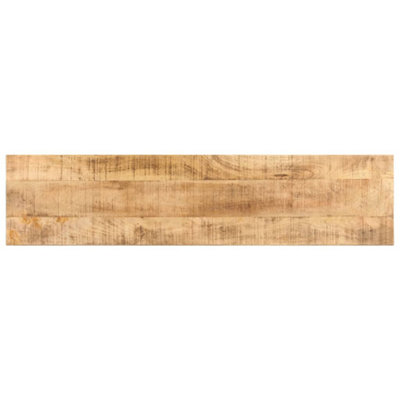 Berkfield TV Cabinet 130x30x42 cm Rough Mango Wood