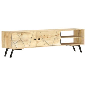 Berkfield TV Cabinet 140x30x40 cm Solid Mango Wood