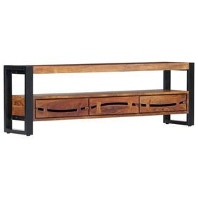 Berkfield TV Cabinet 140x30x45 cm Solid Acacia Wood