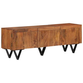 Berkfield TV Cabinet 140x30x46 cm Solid Mango Wood