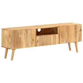 Berkfield TV Cabinet 140x30x49 cm Solid Mango Wood