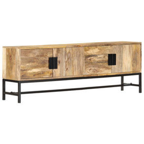 Berkfield TV Cabinet 140x30x50 cm Solid Mango Wood