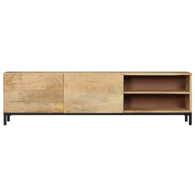 Berkfield TV Cabinet 145x30x41 cm Solid Mango Wood