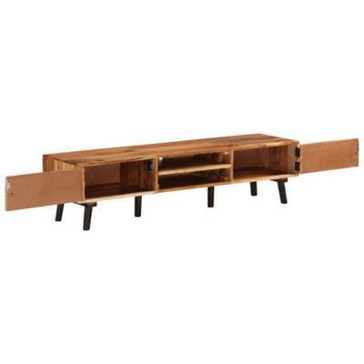 Berkfield TV Cabinet 145x35x35 cm Solid Acacia Wood