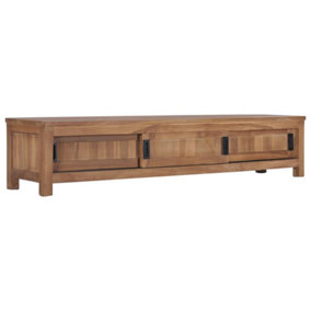 Berkfield TV Cabinet 150x30x30 cm Solid Teak Wood