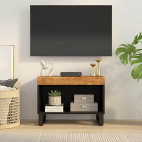 Berkfield TV Cabinet 60x33x43.5 cm Solid Wood Mango