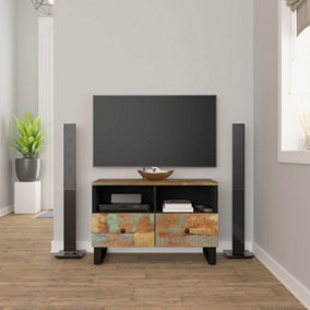 Berkfield TV Cabinet 70x33x46cm Solid Wood Reclaimed