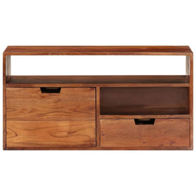 Berkfield TV Cabinet 80x30x42 cm Solid Acacia Wood