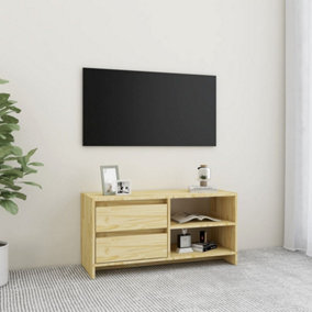 Berkfield TV Cabinet 80x31x39 cm Solid Pinewood