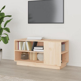 Berkfield TV Cabinet 80x35x40.5 cm Solid Wood Pine