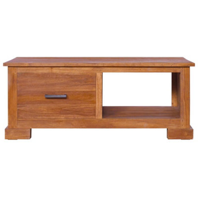 Berkfield TV Cabinet 90x50x37 cm Solid Teak Wood