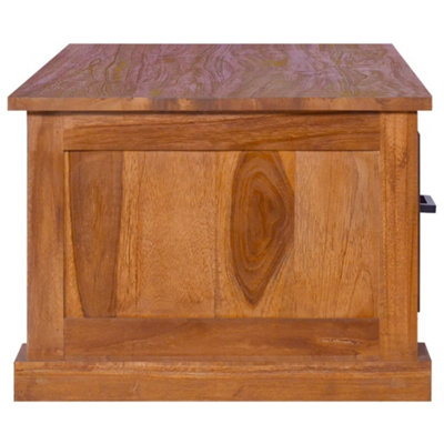 Berkfield TV Cabinet 90x50x37 cm Solid Teak Wood