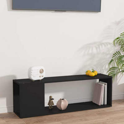 Berkfield TV Cabinet Black 100x24x32 cm Engineered Wood