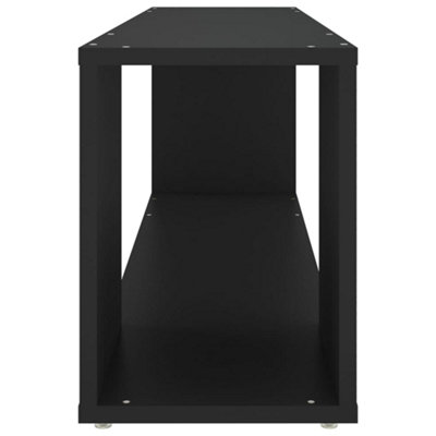 Berkfield TV Cabinet Black 100x24x32 cm Engineered Wood