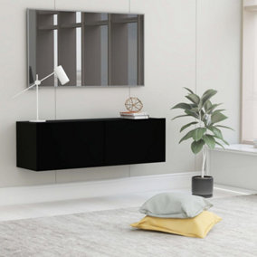 Berkfield TV Cabinet Black 100x30x30 cm Engineered Wood
